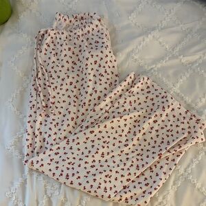 Hollister Red Floral Sleep Pants